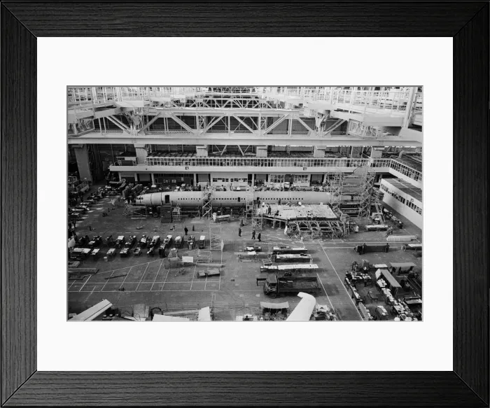 Framed Print : Concorde Aircraft prototype 2 at BAC Filton Bristol Brabazon Hanger Framed Print : Concorde Aircraft prototype 2 at BAC Filton Bristol Brabazon Hanger