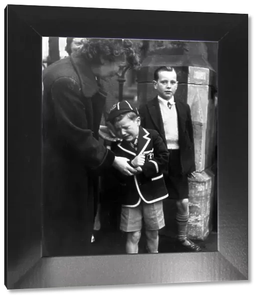 First day at school for John Ferguson, aged 5. 26th August 1954