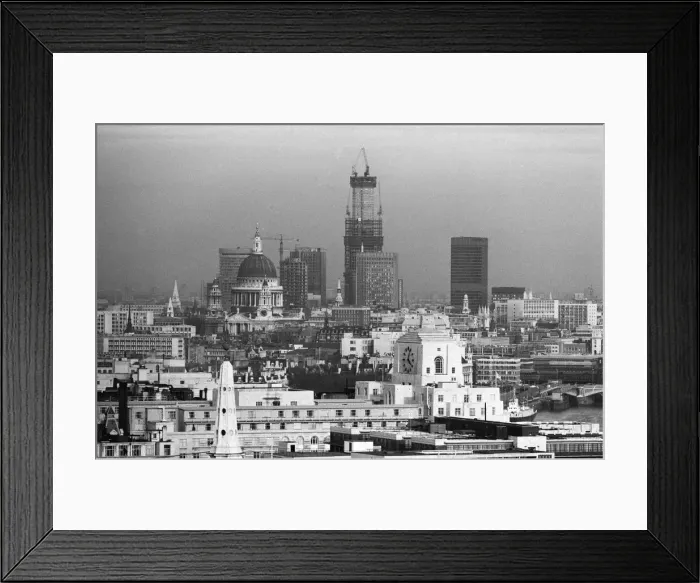 Framed Print : General view of the City of London during the construction of the National Westminster