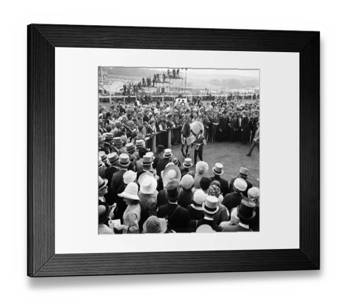 Framed Print : 1965 Epsom Derby horse race. French horse Sea Bird II