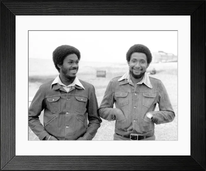 Framed Print : Andy Roberts and Michael Holding May 1976 West Indies Cricket Players pictured