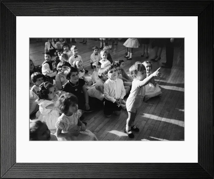 Framed Print : Childrens christmas party at Quaglino s. 28th November 1961