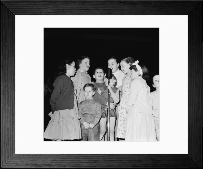 Framed Print : Children at the Daily Mirror Christmas Party. 24th December 1956 Framed Print : Children at the Daily Mirror Christmas Party. 24th December 1956