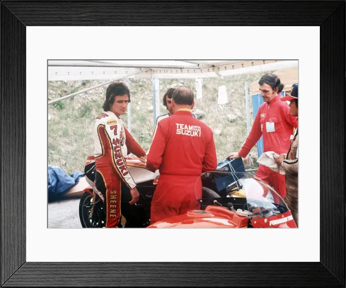 Framed Print : Barry Sheene Austrian Grand Prix Motorcycle Motorbikes Racing 30th