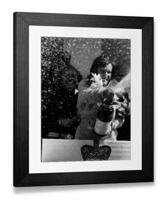 Framed Print : Emerson Fittipaldi wins the British Grand Prix at Brands Hatch Framed Print : Emerson Fittipaldi wins the British Grand Prix at Brands Hatch