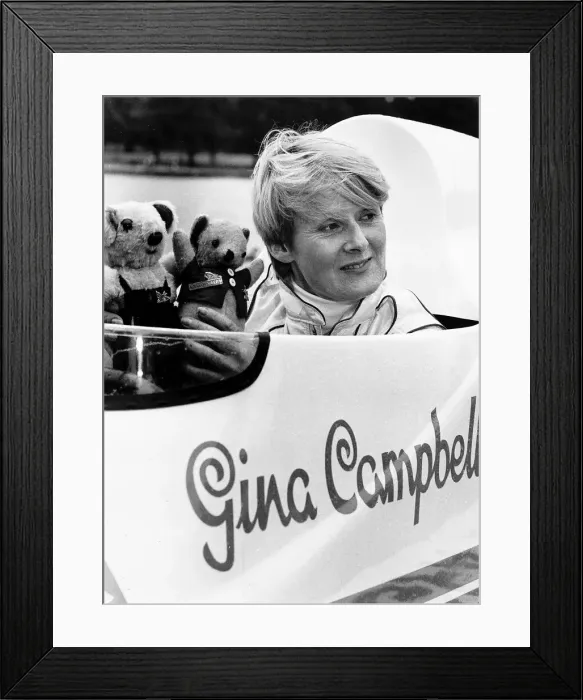 Framed Print : Gina Campbell daughter of the World Water Speed Record holder Sir Donald Campbell