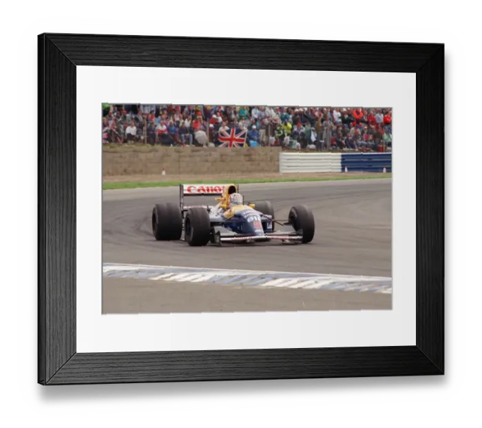 Framed Print : Nigel Mansell winning the British Grand Prix July 1992 Framed Print : Nigel Mansell winning the British Grand Prix July 1992