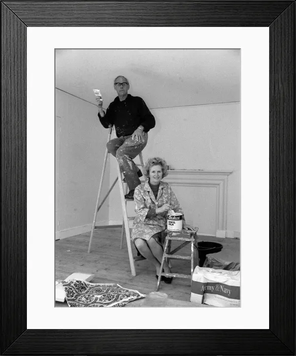 Framed Print : Margaret Thatcher spent the w eekend