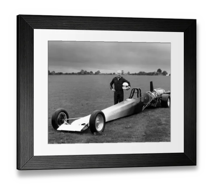 Framed Print : Sammy Miller Race Driver For Land Speed Record Framed Print : Sammy Miller Race Driver For Land Speed Record