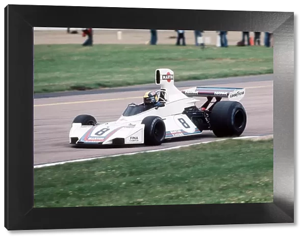 British Grand Prix Silverstone July 1975 Motor racing 70s Carlos Pace in