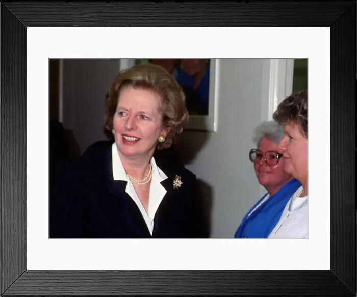 Framed Print : Margaret Thatcher Conservative Prime Minister June 1987 Framed Print : Margaret Thatcher Conservative Prime Minister June 1987