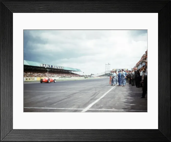 Framed Print : Juan Fangio July 1953 Motor Racing Grand Prix Driver in his Maserati British grand Prix Framed Print : Juan Fangio July 1953 Motor Racing Grand Prix Driver in his Maserati British grand Prix