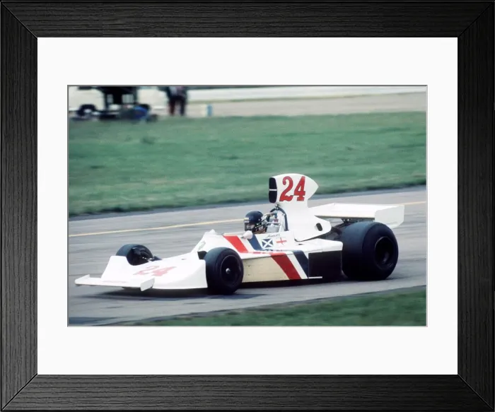 Framed Print : British Grand Prix - Silverstone, July 1975 Motor racing 70s