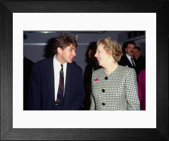 Framed Print : Margaret Thatcher with Ally McCoist February 1989 Framed Print : Margaret Thatcher with Ally McCoist February 1989