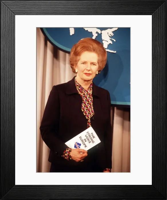 Framed Print : Prime Minister Margaret Thatchera t a Conservative party Conference May 1984 Framed Print : Prime Minister Margaret Thatchera t a Conservative party Conference May 1984