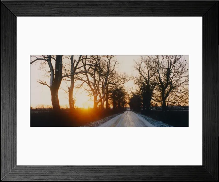 Framed Print : A delightful winter scene captured on camera near Napton, Warwickshire