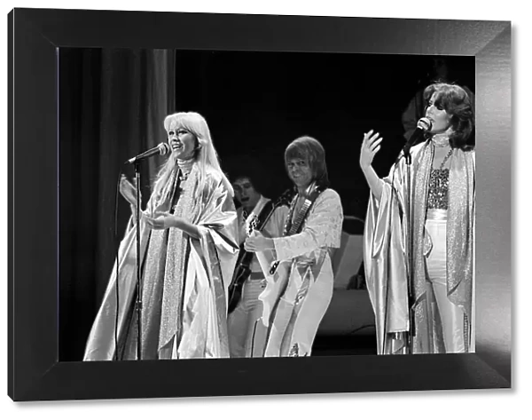 Abba Swedish Pop band November 1979 On stage at Wembley Arena 8  /  11  /  1979