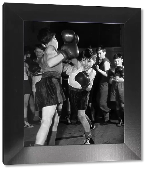 Youth Boxing. Harry Lemon, 11 (L) and Peter Divine are among nursery