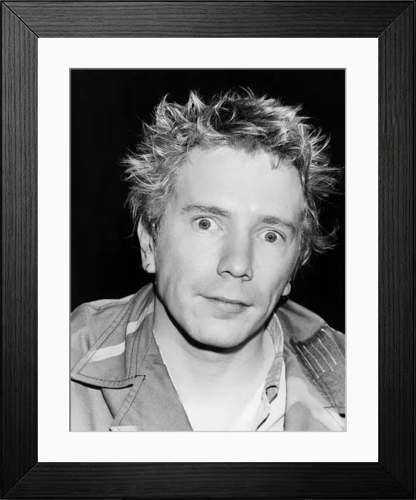 Framed Print : John Lydon British pop singer punk 1983