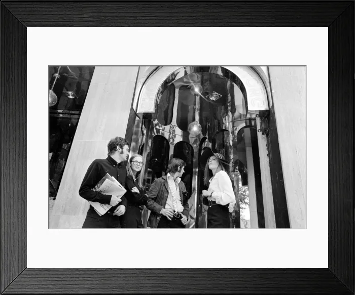 Framed Print : The opening of the Chelsea Drugstore in the Kings Road London Framed Print : The opening of the Chelsea Drugstore in the Kings Road London