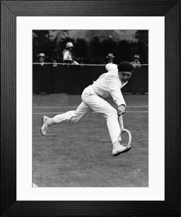 Framed Print : Jean Borotra of France at the 1927 Wimbledon championships
