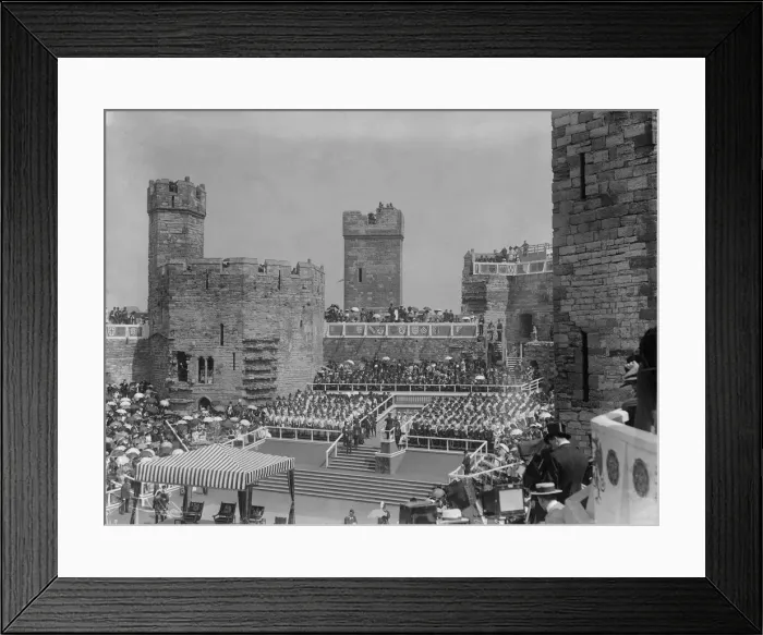 Framed Print : The Investiture of the Prince of Wales at Carnarvon Castle 14th July 1911 *** Local Framed Print : The Investiture of the Prince of Wales at Carnarvon Castle 14th July 1911 *** Local