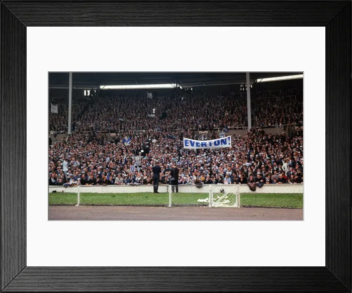Framed Print : FA Cup Final 1966. Everton v. Sheffield Wednesday. Everton Fans Framed Print : FA Cup Final 1966. Everton v. Sheffield Wednesday. Everton Fans