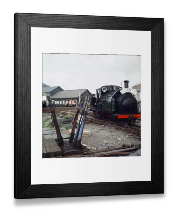 Framed Print : The Ffestiniog Railway is the oldest independent railway company in the World - being