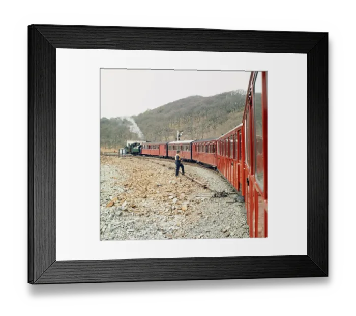 Framed Print : The Ffestiniog Railway is the oldest independent railway company in the World - being