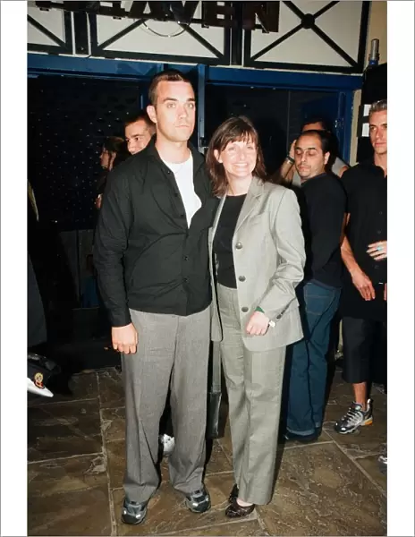 Robbie Williams & sister Sally Symonds pictured together at Heaven nightclub in London