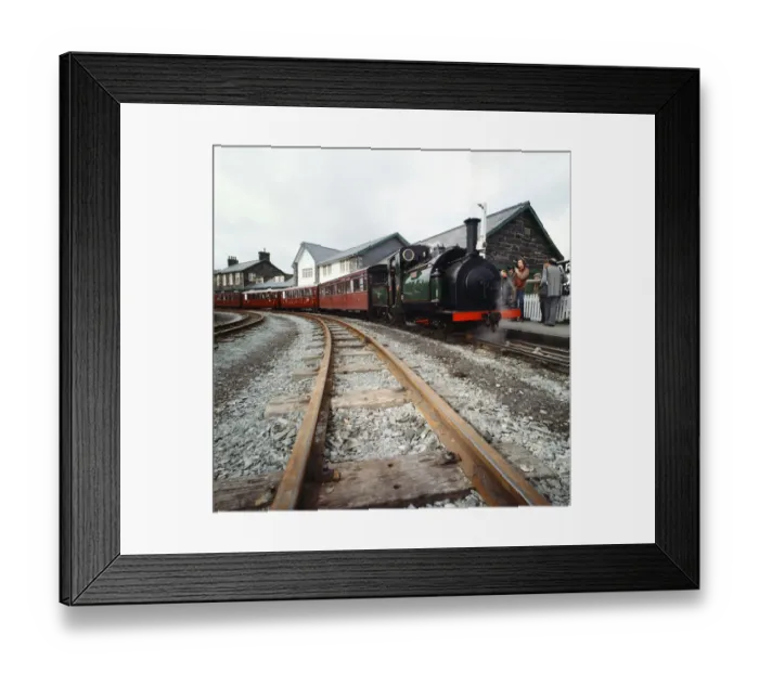 Framed Print : The Ffestiniog Railway is the oldest independent railway company in the World - being