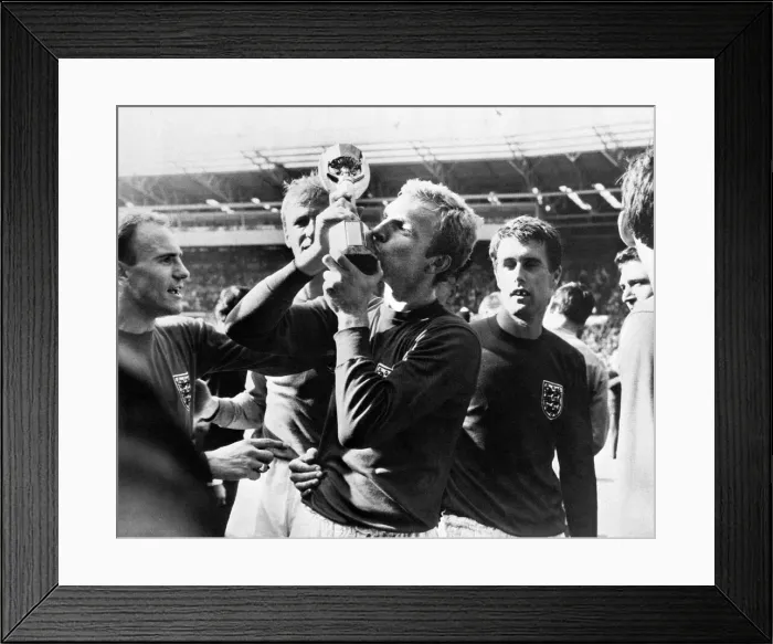 Framed Print : Football World Cup Final 1966 England 4 West Germany 2 at Wembley Stadium