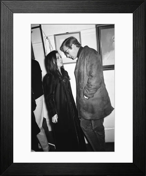 Framed Print : Julie Felix and Michael Caine at a party. 22nd January 1967 Framed Print : Julie Felix and Michael Caine at a party. 22nd January 1967