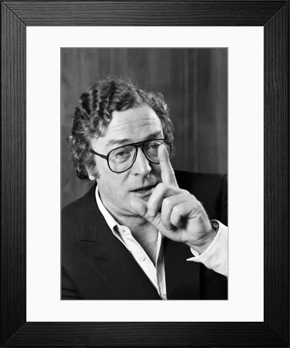 Framed Print : Actor Michael Caine. 11th January 1985 Framed Print : Actor Michael Caine. 11th January 1985