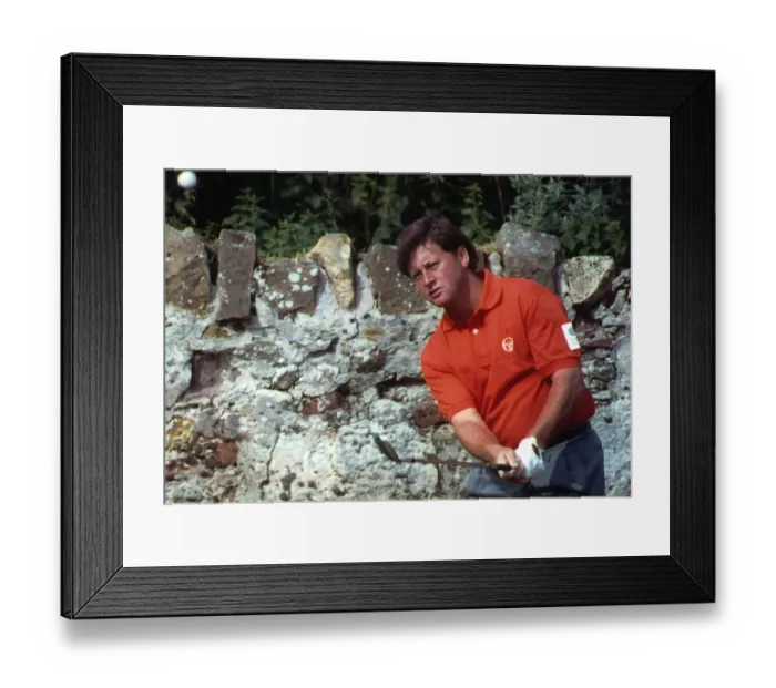 Framed Print : Ian Woosnam Welsh Golfer Chipping During Practice For The British Open Golf Championship Framed Print : Ian Woosnam Welsh Golfer Chipping During Practice For The British Open Golf Championship