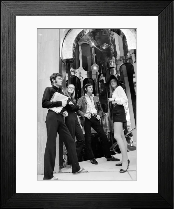 Framed Print : The opening of the Chelsea Drugstore in the Kings Road London