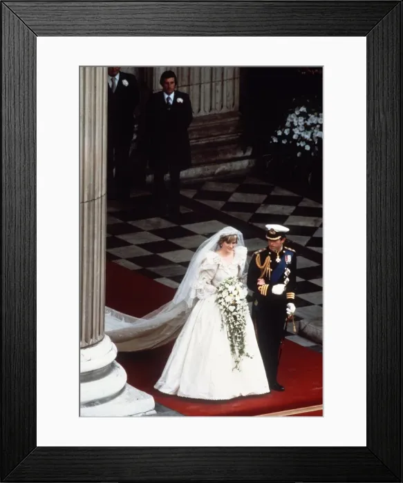 Framed Print : The Wedding of Prince Charles and Lady Diana Spencer on 29th July 1981 Framed Print : The Wedding of Prince Charles and Lady Diana Spencer on 29th July 1981