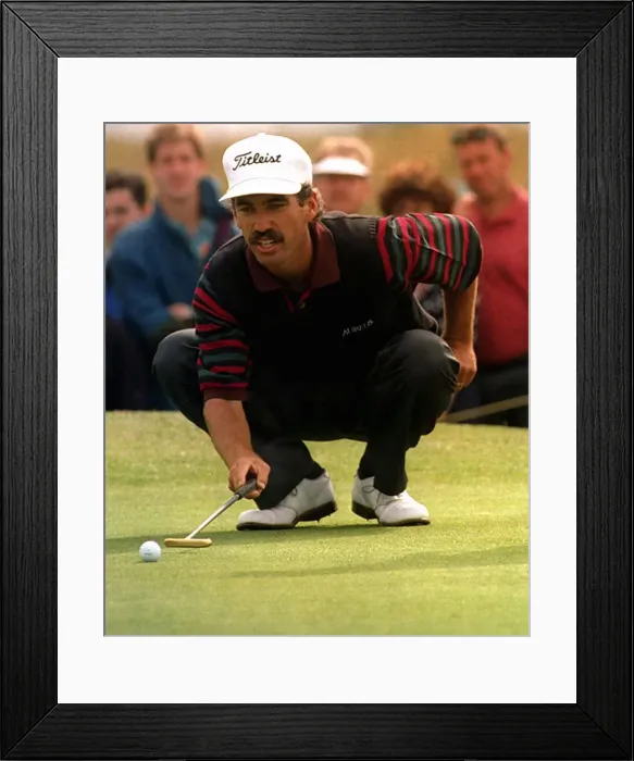 Framed Print : Corey Pavin Golfer on putting green