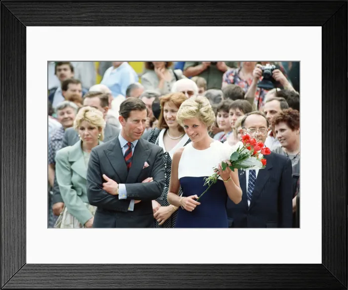Framed Print : Princess Diana & Prince Charles Overseas Visit to Hungary, May 1990 Framed Print : Princess Diana & Prince Charles Overseas Visit to Hungary, May 1990