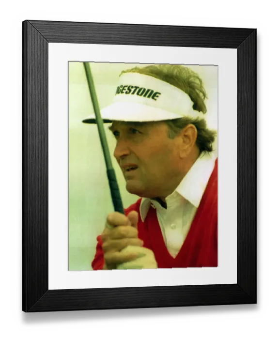 Framed Print : Ray Floyd playing in the British Open Championships at Muirfield 1992 Framed Print : Ray Floyd playing in the British Open Championships at Muirfield 1992