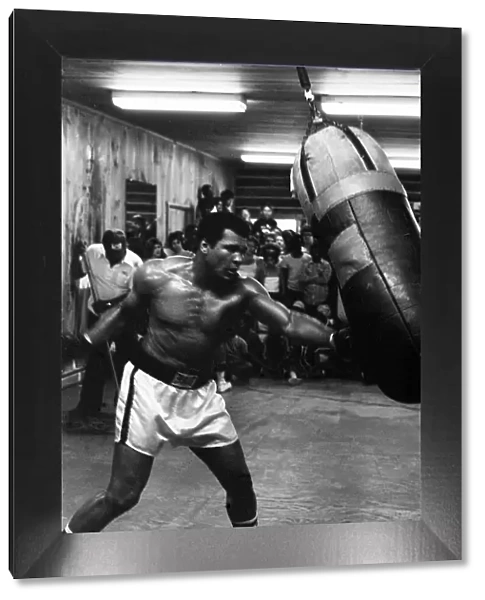 Muhammad Ali Boxer 1978 (aka Cassius Clay) training for the fight with Leon Spinks