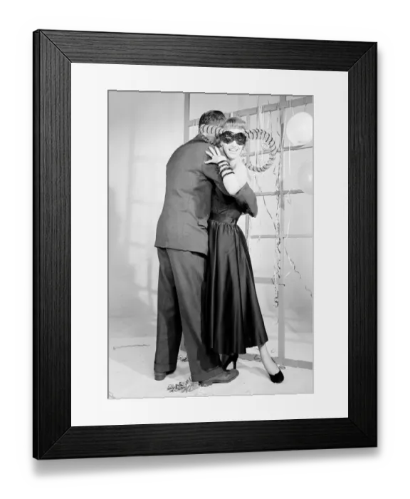 Framed Print : Christmas party fashions December 1953 Neg No D7204