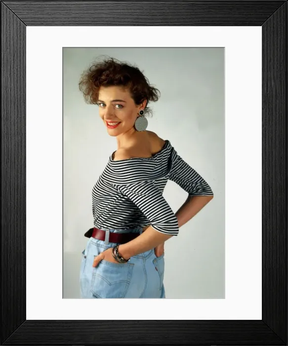 Framed Print : Fiona Corke Australian actress September 1989 Framed Print : Fiona Corke Australian actress September 1989