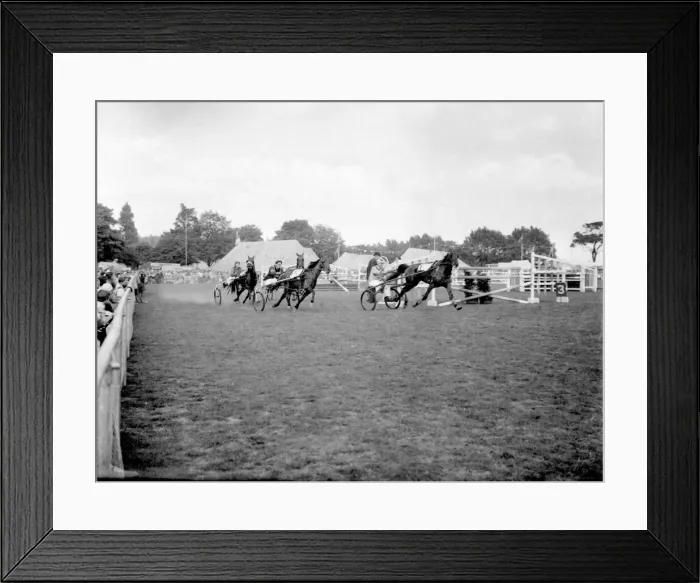 Framed Print : A trotting race taking place at the Birmingham Show Framed Print : A trotting race taking place at the Birmingham Show