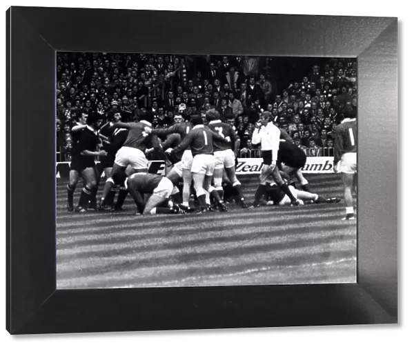 Sport - Rugby - Wales v New Zealand - 11th November 1978 - The referee blows his whistle