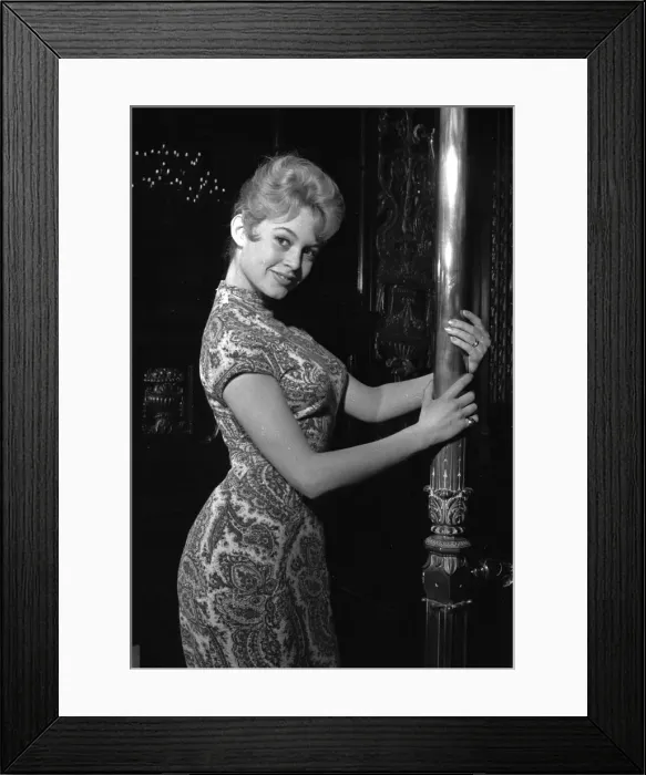 Framed Print : Actress Brigitte Bardot at the Empire Cinema in Leicester Square for rehearsals of Framed Print : Actress Brigitte Bardot at the Empire Cinema in Leicester Square for rehearsals of