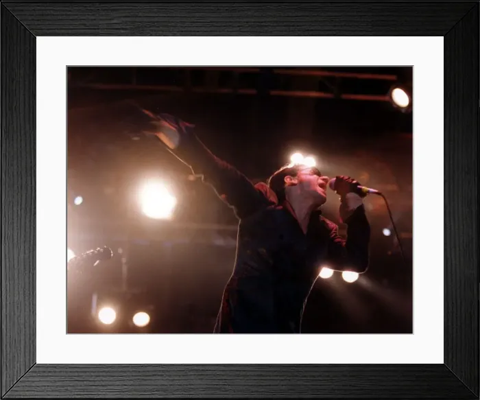 Framed Print : INXS - Australian Supergroup INXS headlining the Music In The Bay Fesival in Cardiff Framed Print : INXS - Australian Supergroup INXS headlining the Music In The Bay Fesival in Cardiff
