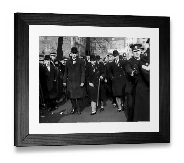 Framed Print : Royalty - Edward, Prince of Wales and his brother the Duke of York pictured on their way Framed Print : Royalty - Edward, Prince of Wales and his brother the Duke of York pictured on their way