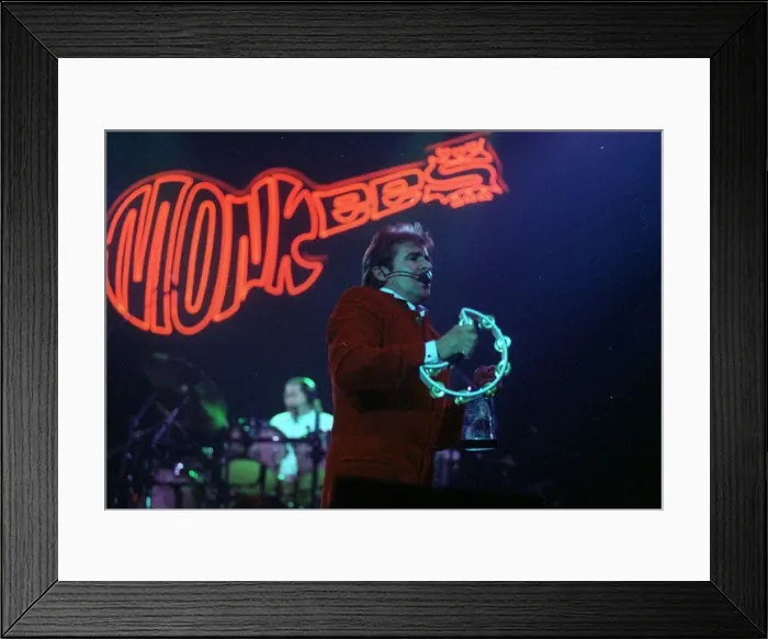 Framed Print : Pop Music - American 60s pop group The Monkees pictured playing the Cardiff International Framed Print : Pop Music - American 60s pop group The Monkees pictured playing the Cardiff International