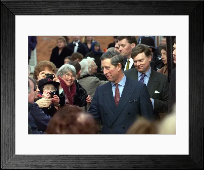 Framed Print : Prince Charles during visit to Stevenage January 1999 Framed Print : Prince Charles during visit to Stevenage January 1999
